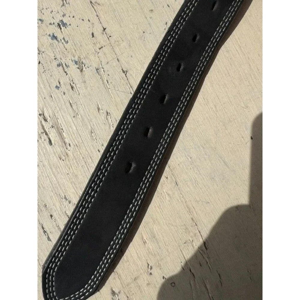 Duluth Trading Men's Black “Gets Better with Age” Leather Work Belt Sz 38 XCLT